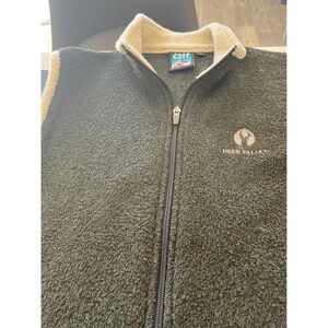 Kuhl Alf Clothing Deer Valley Fleece Vest Men's L Green Sherpa Collar Outdoor